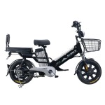 16 inch double battery integrated wheel long distance electric bike 350W brushless gearless motor lithium battery